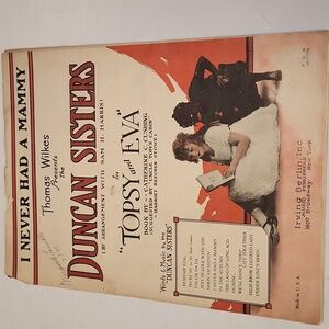Vintage | Duncan Sisters Sheet Music "Topsy & Eva" 1930's